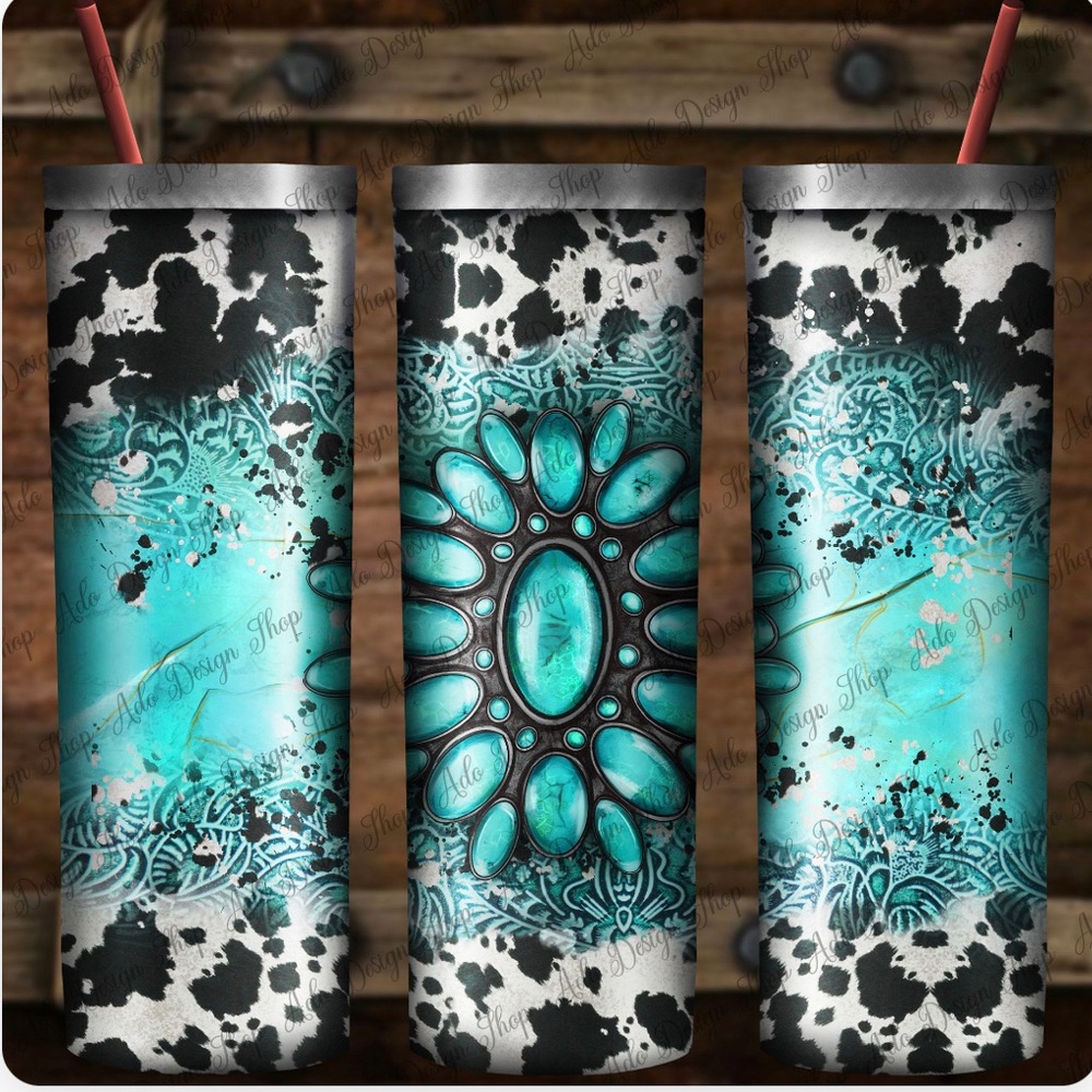 Turquoise stone 20 oz Tumbler